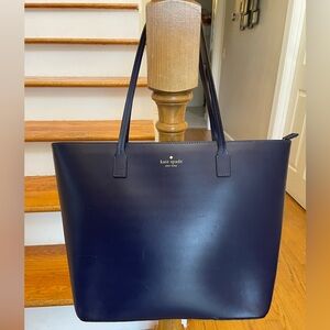Large Navy Blue Kate Spade Tote Bag
